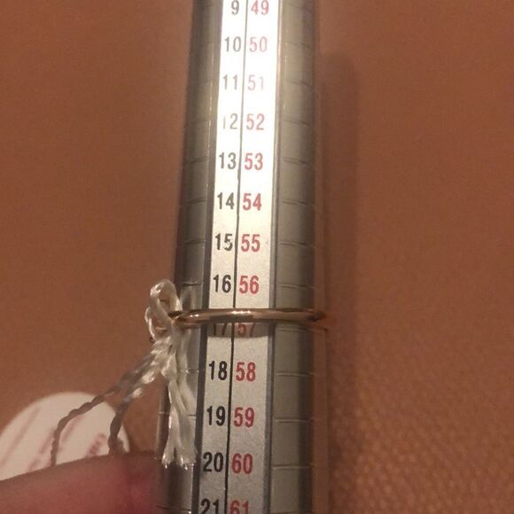 ZIRCONIA SHIPS  CUT SHAPE RING + ROSÉ GOLD PLATED size 8 - Picture 7 of 7